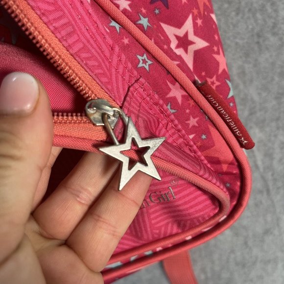 American Girl Backpack Pink Teal Purple Stars Geometric Back to School - Picture 6 of 12